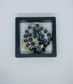 Gold Round Pendant Car Hanging with Ayat Al-Kursi and Dua Safar