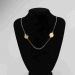 Muslim Jewelry Stainless Steel Arabic Printed Allah Pendant Islamic Blue Prayer Beads Rosary Necklace