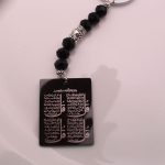 Islam Beautifull Car Hanging Quran Four Qul Suras Stainless Steel Car Key Chains