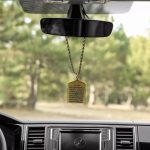 Islamic Car Hanging with Golden Chain, Ayat-ul-Kursi and 4 Qul Pendant