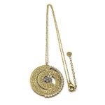 Aytul Kursi Arabic Allah Quran Necklace Spiral Shape Gold Colour Jewellery