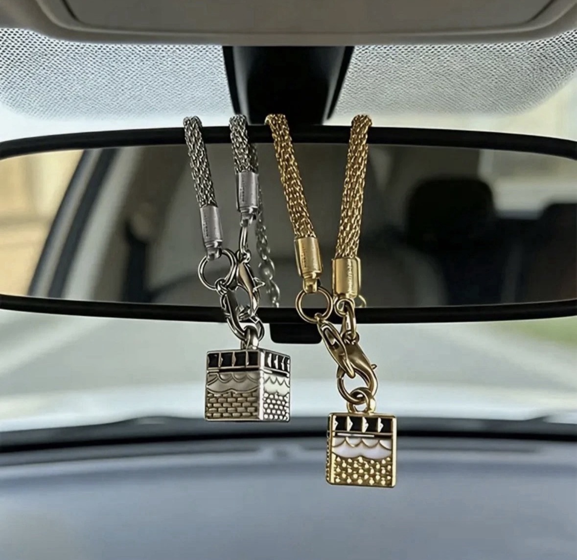 screenshot-104 Kaaba Design Car Rearview Mirror Hanging Ornament Islamic Car Decor Pendant - Image 1