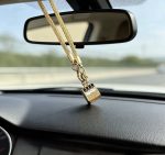 Kaaba Design Car Rearview Mirror Hanging Ornament Islamic Car Decor Pendant - Image 2