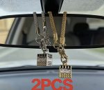 Kaaba Design Car Rearview Mirror Hanging Ornament Islamic Car Decor Pendant - Image 4