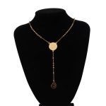 Gold Beads Allah and Ayatul Kursi Necklace available in Gold and gold&silver