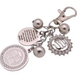 Four Qul Ayatul Kursi Allah Silver Key Chain