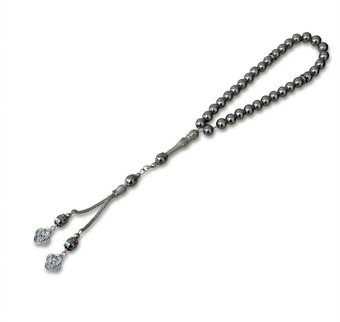 screenshot-9 33 beads 8mm Silver Onyx Prayer Beads Islamic Tasbih Turkey Jewellery - Image 1