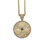 Al Qalam Ayatul Kursi Evil Eye Pendant Islamic Allah Surah Muslim Necklace