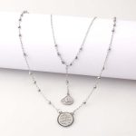 Silver Plated Allah and Ayatul Kursi Pendant Necklace