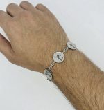 Sabr, Shukr, Tawakal Stainless Steel Bracelet in Silver - Image 2